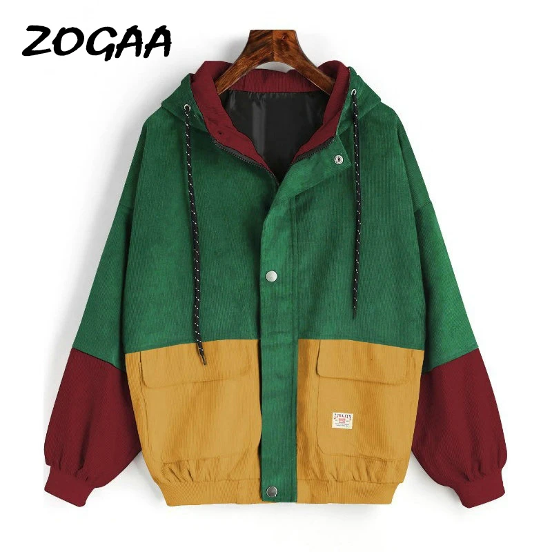 ZOGAA Autumn Outerwear & Coats Jackets Long Sleeve Corduroy Patchwork Oversize Zipper Jacket Windbreaker Coats and Jackets Women
ZOGAA Autumn Outerwear & Coats Jackets Long Sleeve Corduroy Patchwork Oversize Zipper Jacket Windbreaker Coats and Jackets Women