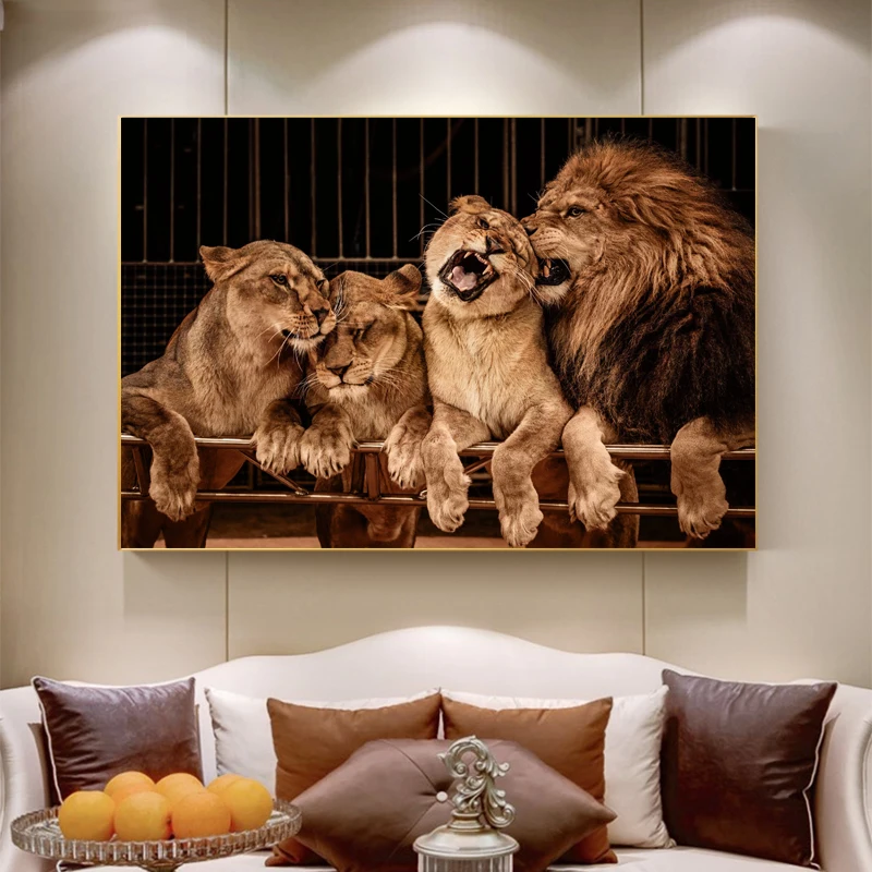 RELIABLI ART Lion Family Pictures Canvas Paintings Animal Posters And Prints Modern Wall For Living Room Home Decoration Unframe
RELIABLI ART Lion Family Pictures Canvas Paintings Animal Posters And Prints Modern Wall For Living Room Home Decoration Unframe
