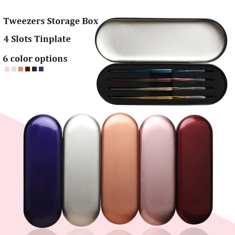 4 Slots Exquisite Tinplate Storage Box Eyelash Extension Beauty Makeup Tweezers Protection Box Eyelash Planting Tools
4 Slots Exquisite Tinplate Storage Box Eyelash Extension Beauty Makeup Tweezers Protection Box Eyelash Planting Tools