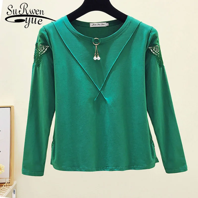 Casual Hollow Out Fashion Autumn Women Tops and Blouses O-neck Solid Women Clothing Long Sleeve Women Basic Tee Shirts 6298 50
Casual Hollow Out Fashion Autumn Women Tops and Blouses O-neck Solid Women Clothing Long Sleeve Women Basic Tee Shirts 6298 50