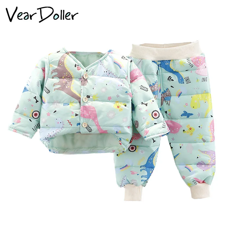 VearDoller Autumn and Winter New Children's Down Padded Jacket Suit Cartoon Dinosaur Pattern Warm Outdoor Clothes Two-piece Set
VearDoller Autumn and Winter New Children's Down Padded Jacket Suit Cartoon Dinosaur Pattern Warm Outdoor Clothes Two-piece Set