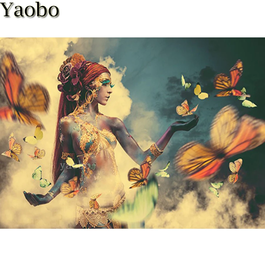 Diamond Embroidery African woman butterfly art 5d Diamond Painting Full drill Square round Mosaic Cross Stitch Needlework decor
Diamond Embroidery African woman butterfly art 5d Diamond Painting Full drill Square round Mosaic Cross Stitch Needlework decor