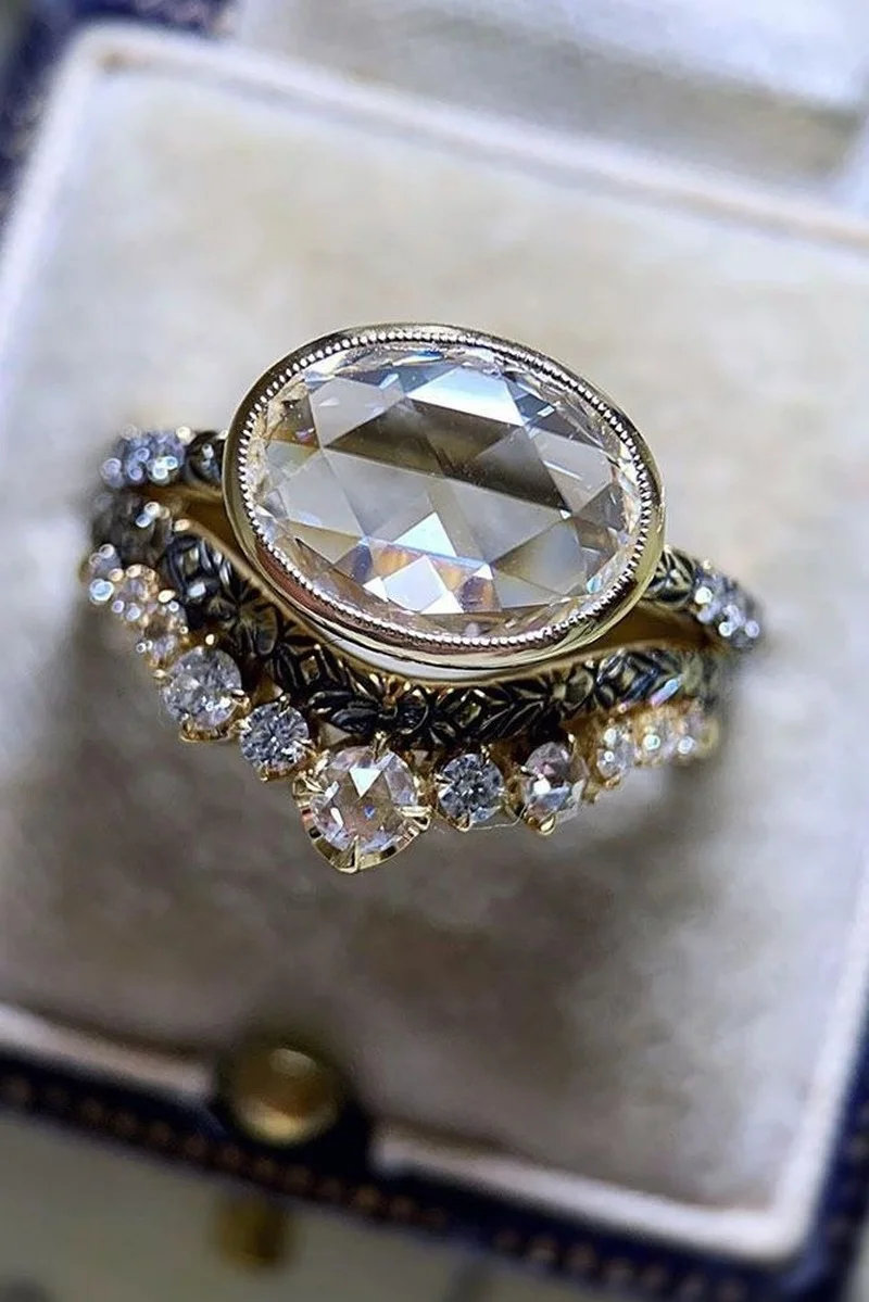 2023 Cute Woman Rings Korean Fashion Gothic Accessories Gold Diamond Inlaid Crown Oval Zircon Ring Gold Jewelry Engagement Ring
2023 Cute Woman Rings Korean Fashion Gothic Accessories Gold Diamond Inlaid Crown Oval Zircon Ring Gold Jewelry Engagement Ring