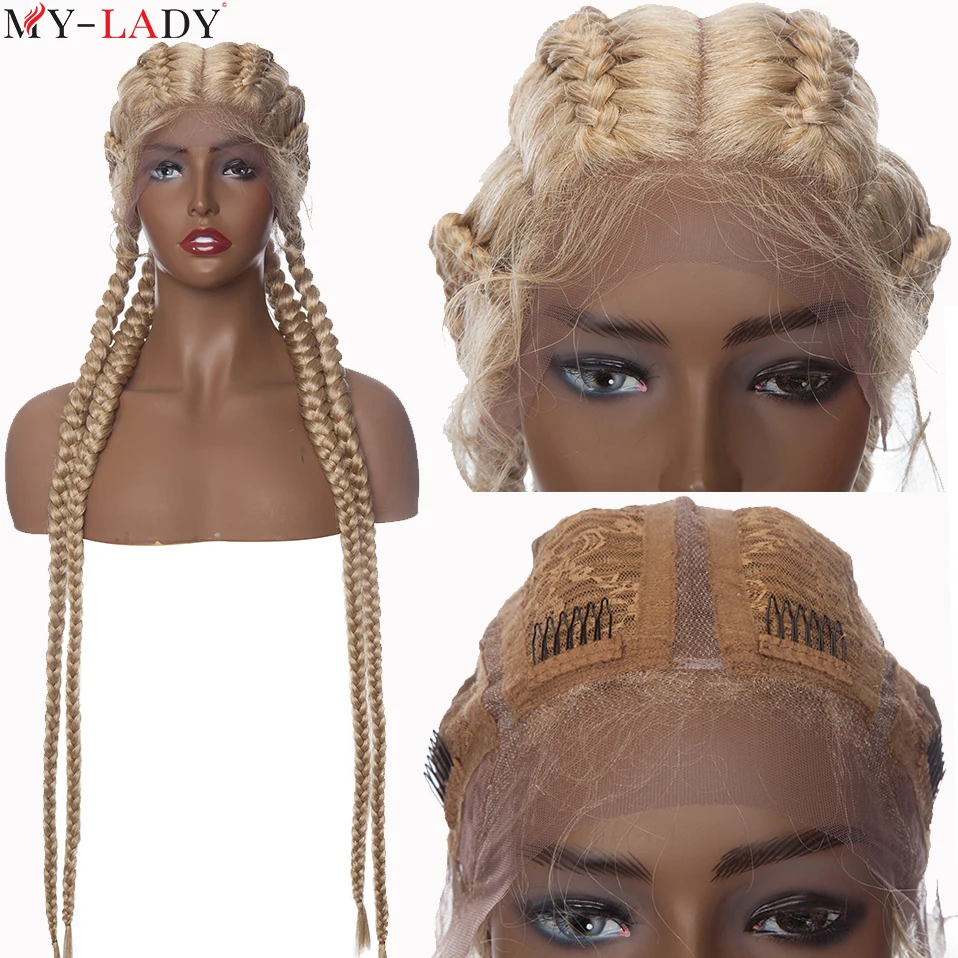 My-Lady 35Inch Braided Wigs Synthetic Lace Front Wig African American Twist Wigs Wholesale Box Braided Lace Wigs For Black Women
My-Lady 35Inch Braided Wigs Synthetic Lace Front Wig African American Twist Wigs Wholesale Box Braided Lace Wigs For Black Women