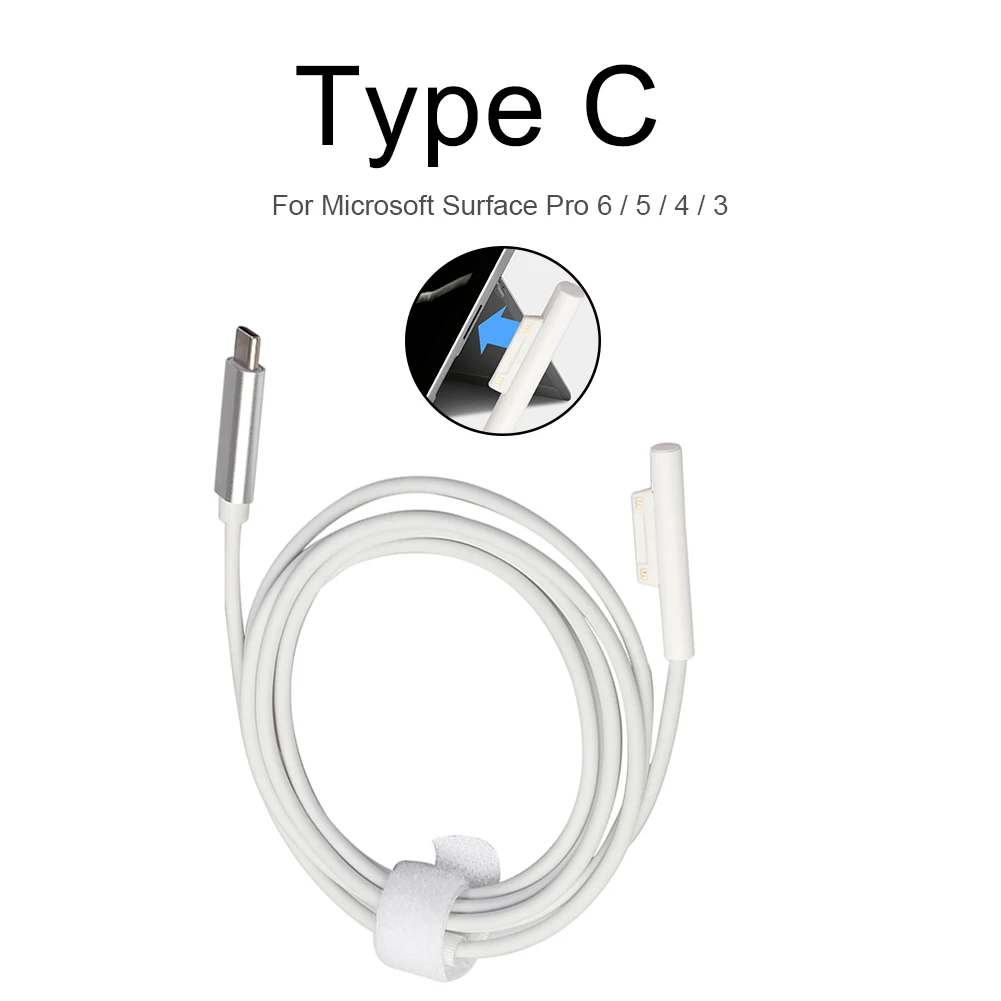 USB-кабель Type-C для зарядки, защита окружающей среды и долговечность, разъем для зарядного устройства PD для Microsoft Surface Pro 6/5/4/3 
USB-кабель Type-C для зарядки, защита окружающей среды и долговечность, разъем для зарядного устройства PD для Microsoft Surface Pro 6/5/4/3