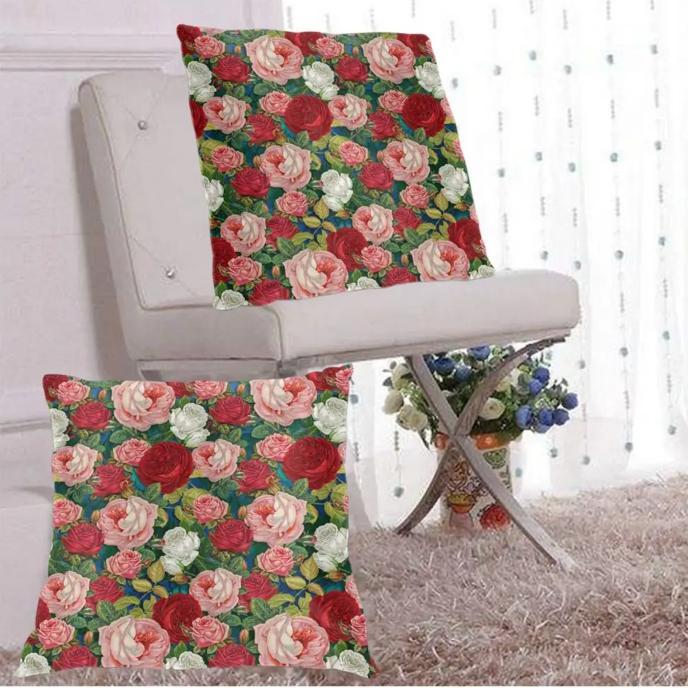 Roses Floral Bouquet Pillow Case Polyester Throw Pillow Case Decorative Pillowcases Cover
Roses Floral Bouquet Pillow Case Polyester Throw Pillow Case Decorative Pillowcases Cover
