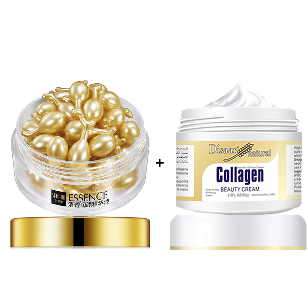Improve Dull Skin Night Repair Anti Wrinkle Face Essence 100% Collagen Hydration Whitening Face Cream Care Set Korean Cosmetics
Improve Dull Skin Night Repair Anti Wrinkle Face Essence 100% Collagen Hydration Whitening Face Cream Care Set Korean Cosmetics