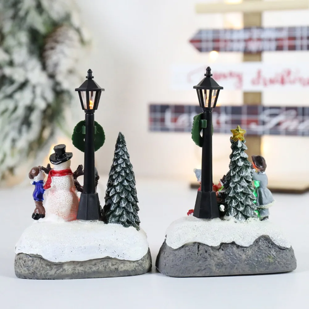 Christmas Santa Claus Snow House Tiny Scene Sets Luminous LED Light Up Xmas Tree Shop Village Decorations Figurines
Christmas Santa Claus Snow House Tiny Scene Sets Luminous LED Light Up Xmas Tree Shop Village Decorations Figurines