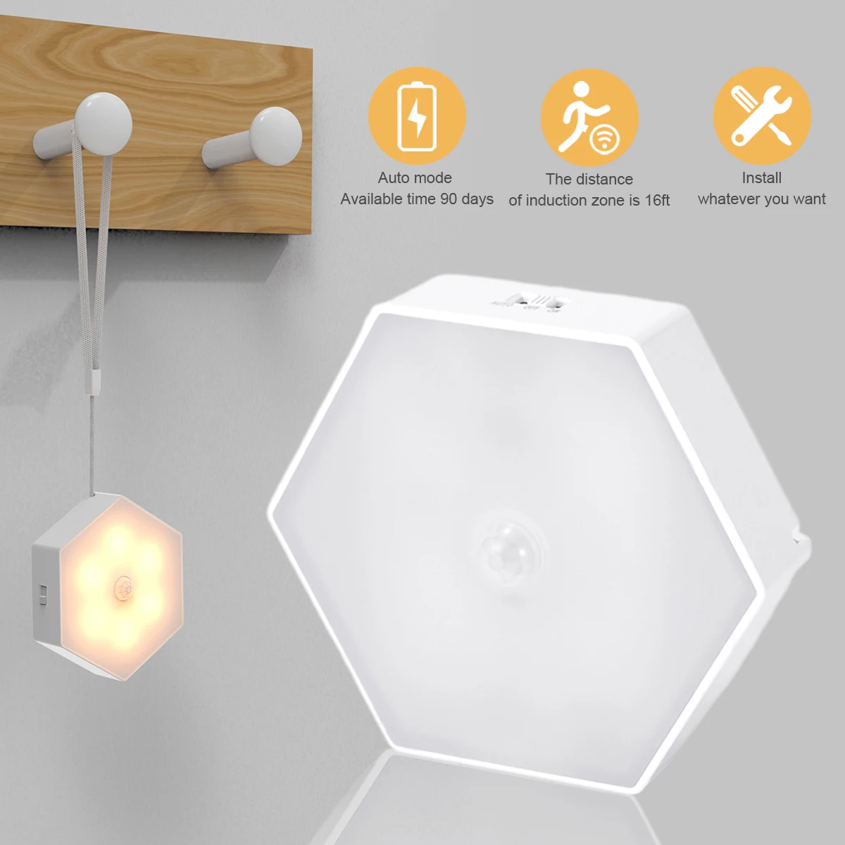 HUIRAN LED Night Light Motion Sensor Wireless Rechargeable LED Night lamp For Kitchen Cabinet Wardrobe Bedroom Decor Night Light
HUIRAN LED Night Light Motion Sensor Wireless Rechargeable LED Night lamp For Kitchen Cabinet Wardrobe Bedroom Decor Night Light