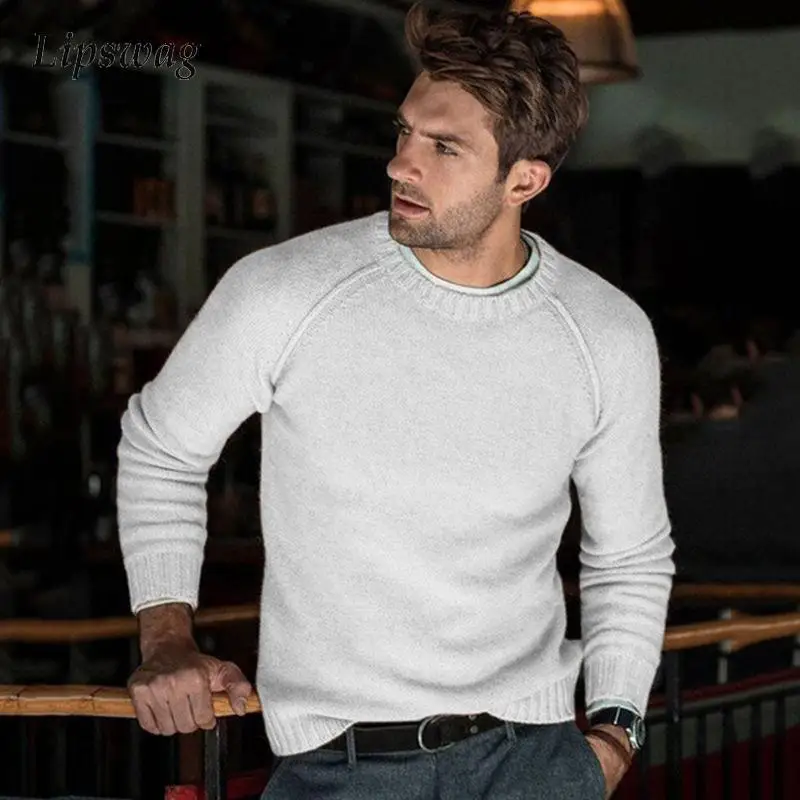 Autumn Winter Casual Solid Color Sweaters Men Fashion Slim Long Sleeve O-Neck Knitted Tops Pullovers For Mens Vintage Streetwear
Autumn Winter Casual Solid Color Sweaters Men Fashion Slim Long Sleeve O-Neck Knitted Tops Pullovers For Mens Vintage Streetwear