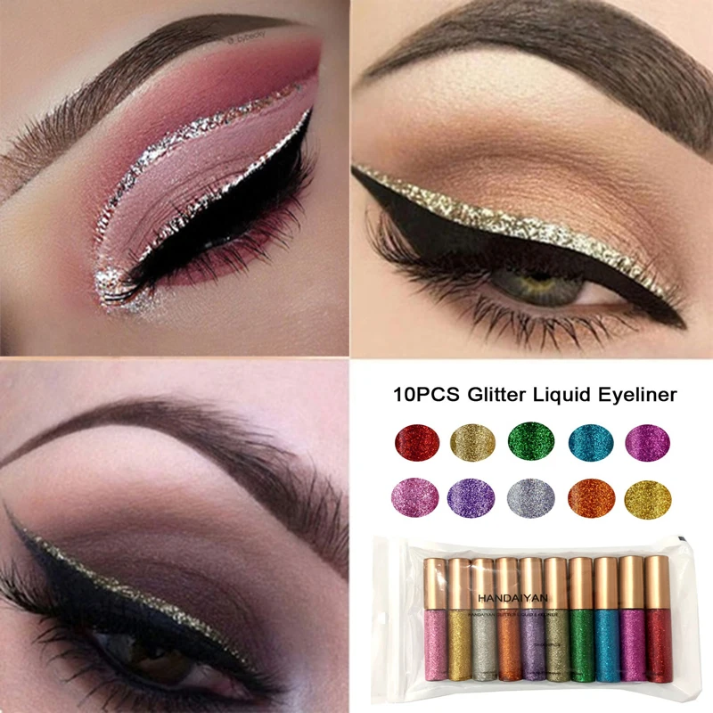 10pcs/set Colorful Liquid Eyeliner Waterproof Matte Eye Cosmetics Shadow Eyeliner Long Lasting Sexy Glitter Eye Liner Pen Makeup
10pcs/set Colorful Liquid Eyeliner Waterproof Matte Eye Cosmetics Shadow Eyeliner Long Lasting Sexy Glitter Eye Liner Pen Makeup