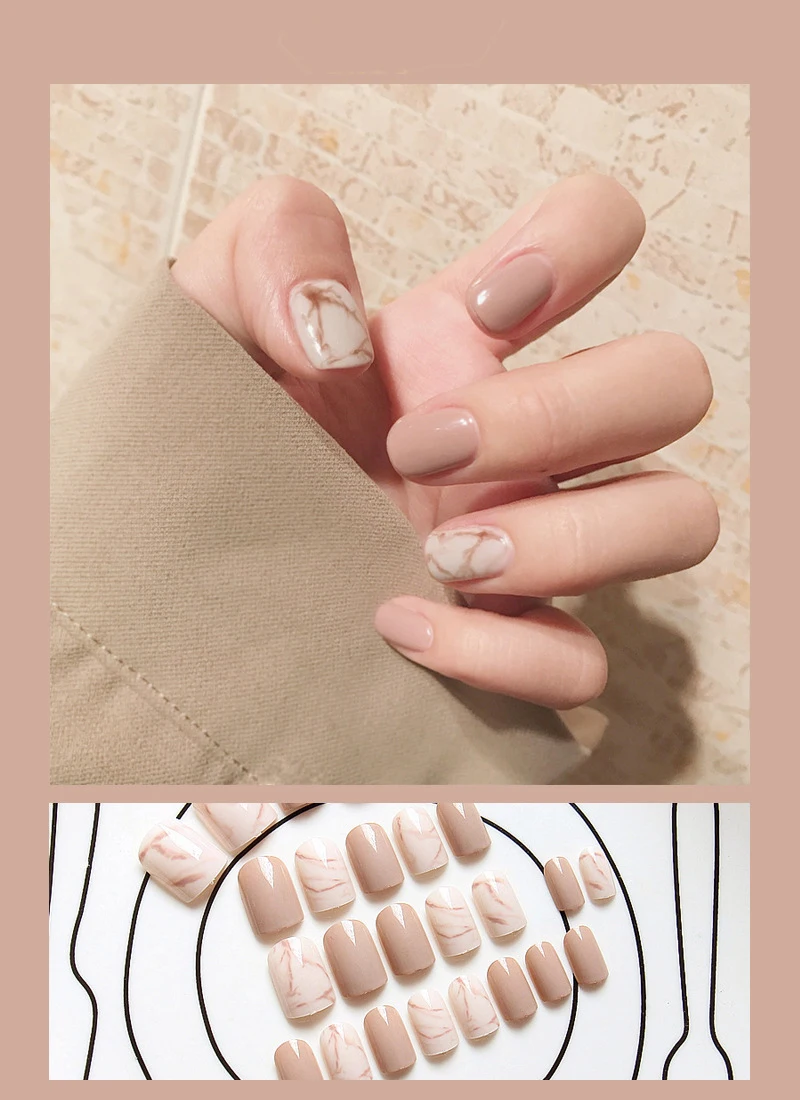 ENDRRFLLA 24pcs Light Khaki Blooming Fake Nails Ballet Wearing False Nails Waterproof Press On Nails Plastic Glue Nail Art
ENDRRFLLA 24pcs Light Khaki Blooming Fake Nails Ballet Wearing False Nails Waterproof Press On Nails Plastic Glue Nail Art