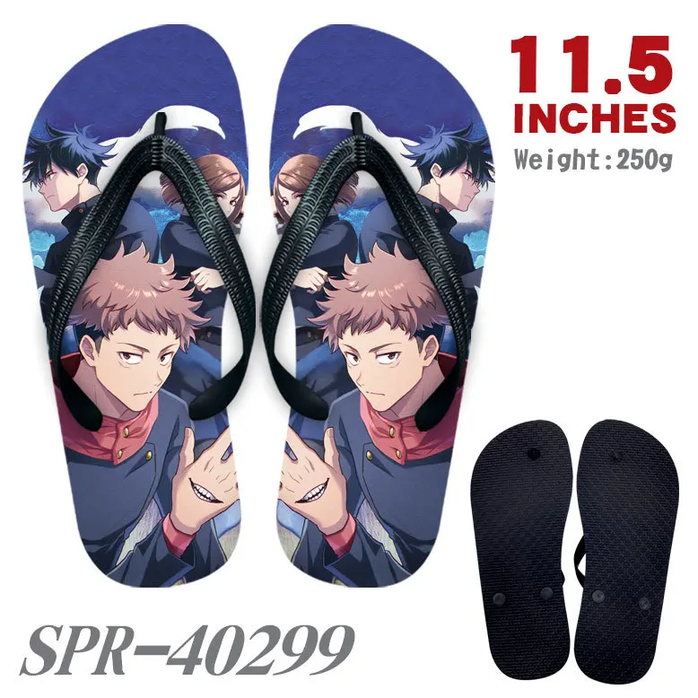 Anime Jujutsu Kaisen Slippers Cartoon Flip Flops Summer Gojo Satoru Itadori Yuji Sandals Unisex Home Shoes Non-slip Beach Shoes 
Anime Jujutsu Kaisen Slippers Cartoon Flip Flops Summer Gojo Satoru Itadori Yuji Sandals Unisex Home Shoes Non-slip Beach Shoes