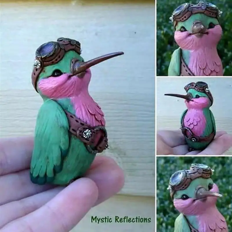 Garden Hummingbird Statue Figurine Miniature Resin Bird Figurine Garden Accessories Collection for Indoor and Outdoor
Garden Hummingbird Statue Figurine Miniature Resin Bird Figurine Garden Accessories Collection for Indoor and Outdoor