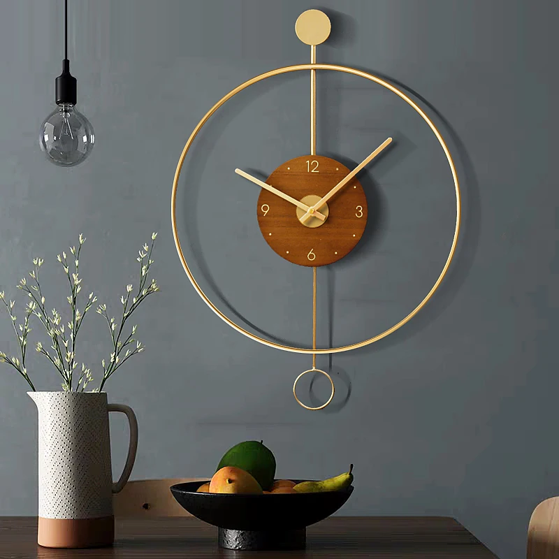 Large Wall Clocks Modern Nordic Living Room Minimalist Wall Clocks 3d with Pendulum Gold Orologi Da Parete Home Decor HX50NU
Large Wall Clocks Modern Nordic Living Room Minimalist Wall Clocks 3d with Pendulum Gold Orologi Da Parete Home Decor HX50NU