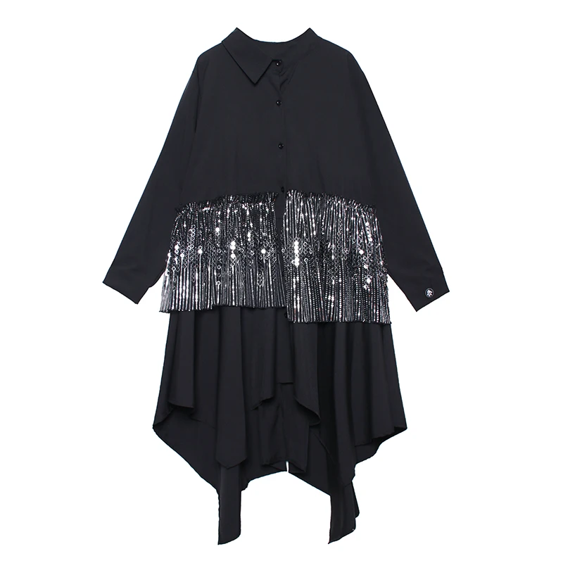XUXI Autumn 2020 Women New Dress Long Sleeve Streetwear Large Size Sequin Stitching Irregular Dresses High Waist Straight FZ3058
XUXI Autumn 2020 Women New Dress Long Sleeve Streetwear Large Size Sequin Stitching Irregular Dresses High Waist Straight FZ3058