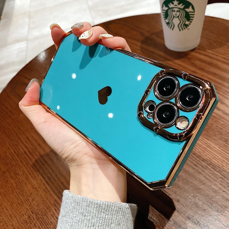 Luxury Plating Love Heart Silicone Case For iPhone 13 Pro Max 12 11 X XR 7 8 Plus SE2020 Square Frame Soft Shockproof Back Cover
Luxury Plating Love Heart Silicone Case For iPhone 13 Pro Max 12 11 X XR 7 8 Plus SE2020 Square Frame Soft Shockproof Back Cover