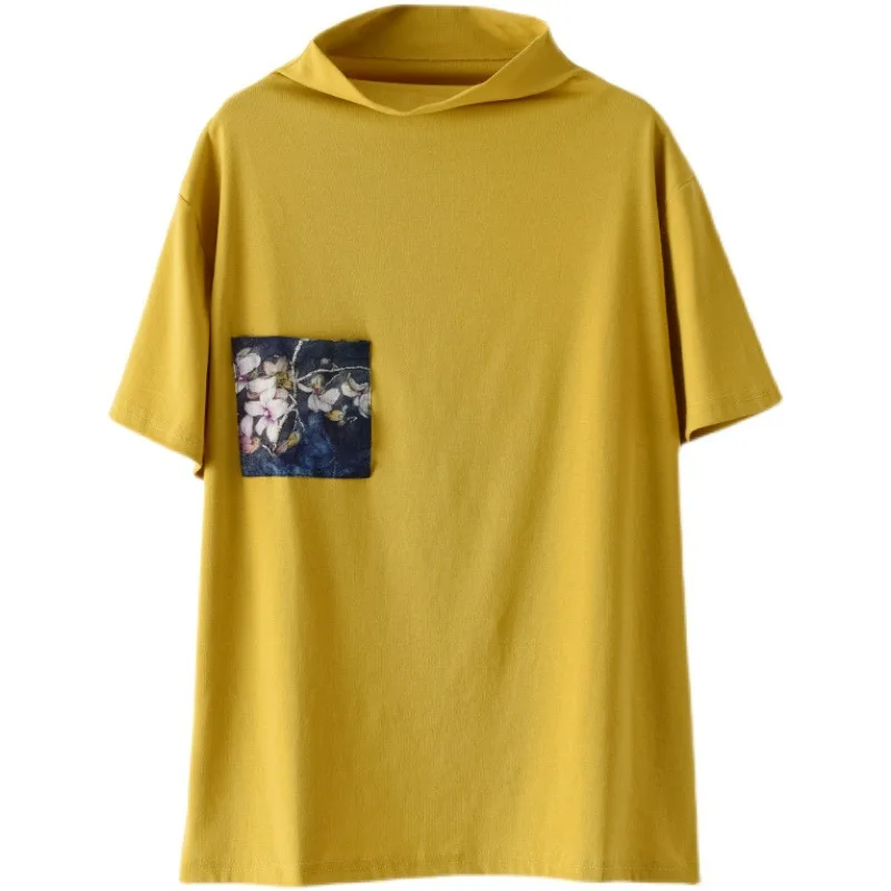 Masss Wasss Japan Style 2021 Summer Women Flowers Patchwork Short Sleeve Tee Ladies Turtleneck Cotton Tshirts Female Yellow Tops
Masss Wasss Japan Style 2021 Summer Women Flowers Patchwork Short Sleeve Tee Ladies Turtleneck Cotton Tshirts Female Yellow Tops