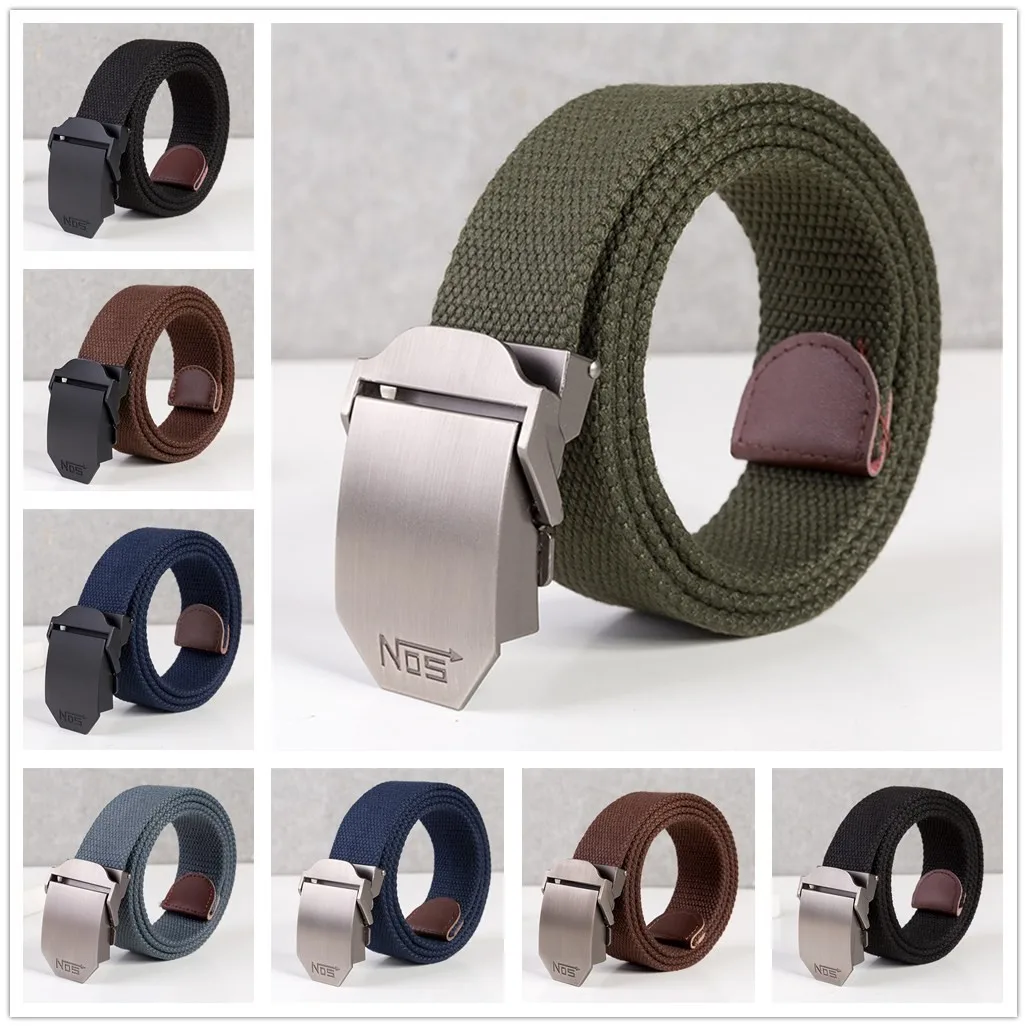Fashion Unisex Sports Casual Canvas Belt Outdoor Alloy Automatic Smooth Buckle Belt Ceinture Homme Cinturones Para Mujer
Fashion Unisex Sports Casual Canvas Belt Outdoor Alloy Automatic Smooth Buckle Belt Ceinture Homme Cinturones Para Mujer