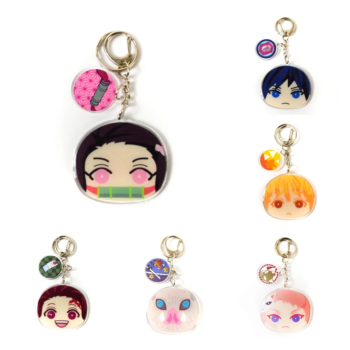 Demon Slayer Q Version Anime Cartoon Acrylic Keychains Brinco Blade of Ghost Key Ring Student Bag Kawaii Pendant Toys Keyring
Demon Slayer Q Version Anime Cartoon Acrylic Keychains Brinco Blade of Ghost Key Ring Student Bag Kawaii Pendant Toys Keyring