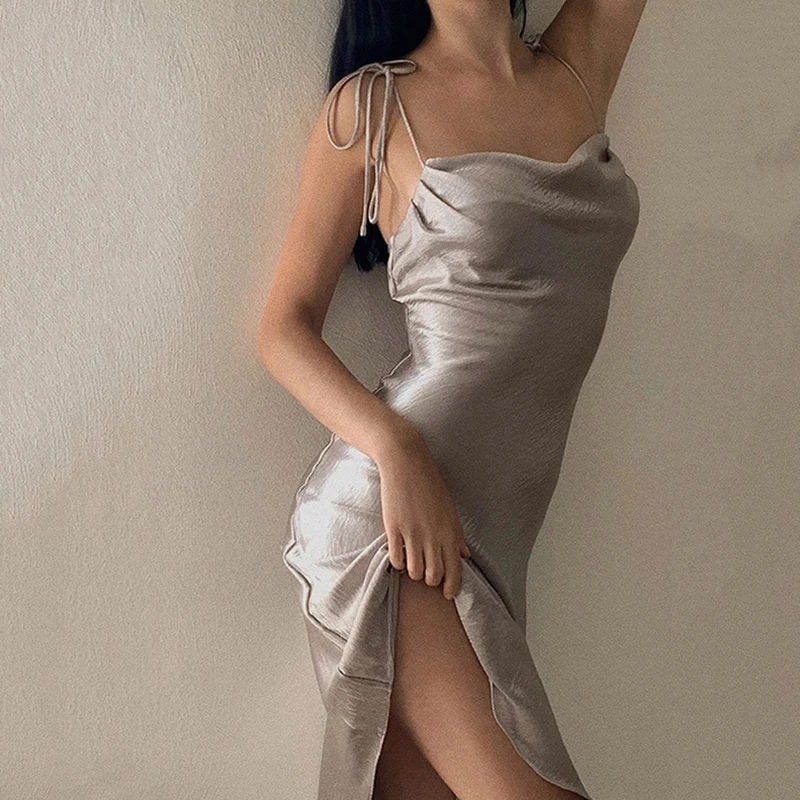 Elegant Dresses for Women Long Suspender Satin Dress Casual Party Dresses Sexy Backless Summer Dress Women 2021
Elegant Dresses for Women Long Suspender Satin Dress Casual Party Dresses Sexy Backless Summer Dress Women 2021