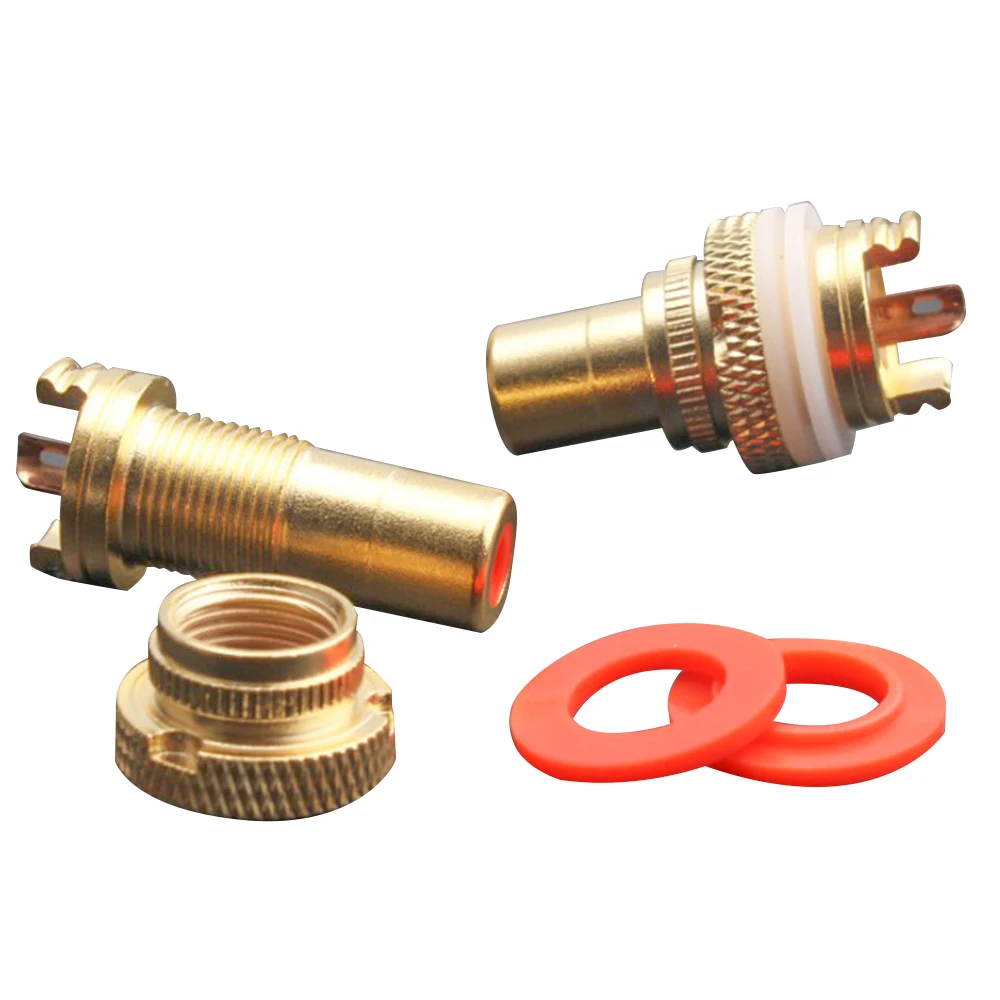 8PCS RCA CMC Female Red White RCA Female Socket Chassis High Quality Phono Copper Plug Connector
8PCS RCA CMC Female Red White RCA Female Socket Chassis High Quality Phono Copper Plug Connector