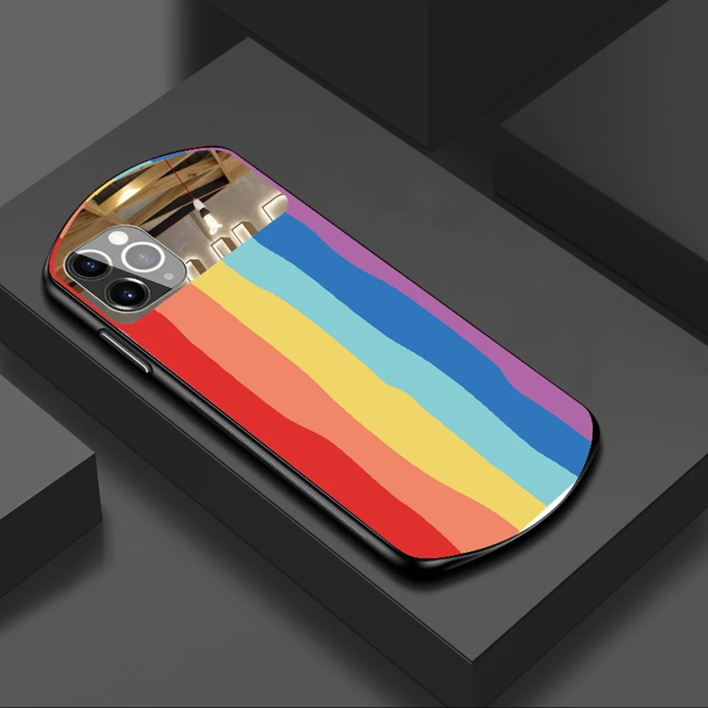 Watercolor Oval Tempered Glass Case For iPhone 12 Mini 11 Pro XS Max X XR 8 7 Plus SE 2020 Mirror Silicone Rainbow Cover Case
Watercolor Oval Tempered Glass Case For iPhone 12 Mini 11 Pro XS Max X XR 8 7 Plus SE 2020 Mirror Silicone Rainbow Cover Case