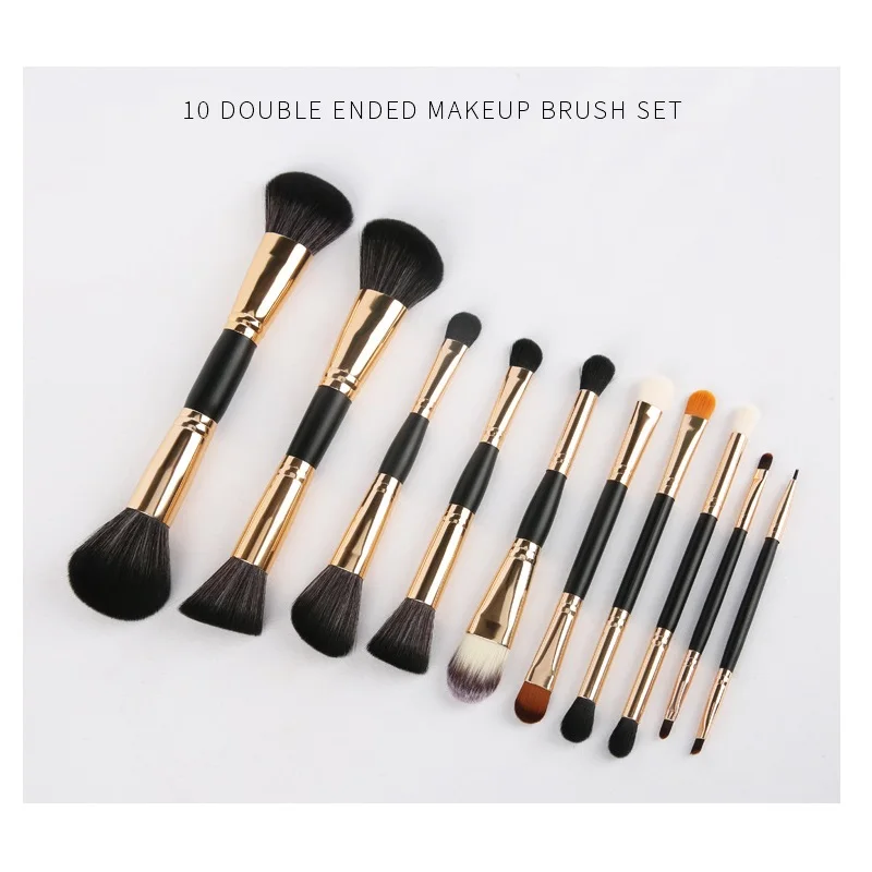 10PCS Set Professional Double-head Makeup Brushes Wood Handle Foundation Powder Blusher Lip Eye Eyebrow Brush Concealer Make up
10PCS Set Professional Double-head Makeup Brushes Wood Handle Foundation Powder Blusher Lip Eye Eyebrow Brush Concealer Make up