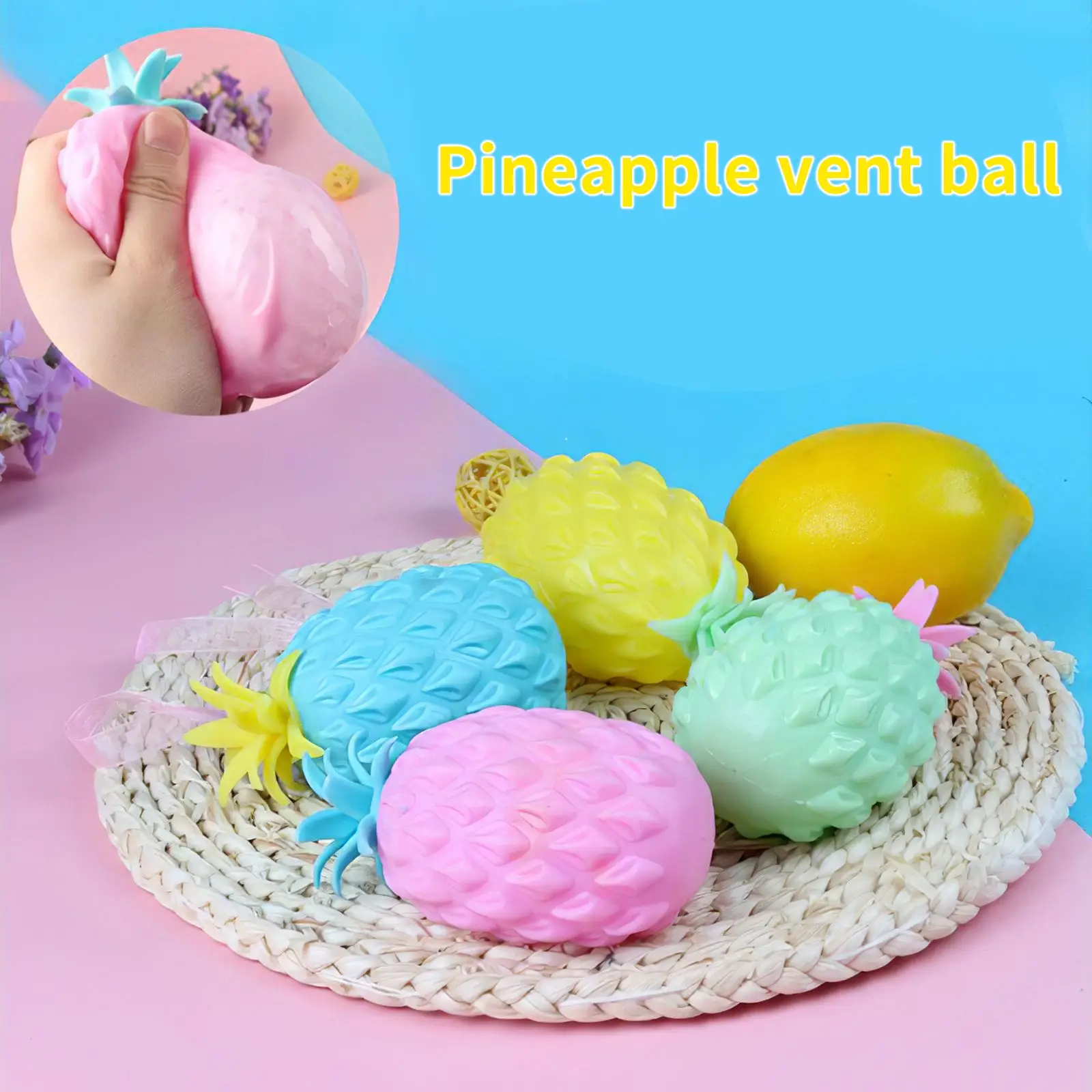Pineapple Anti Stress Grape Ball Funny Gadget Vent Decompression Toys For Children Stress Hand Wrist Squeeze Toys
Pineapple Anti Stress Grape Ball Funny Gadget Vent Decompression Toys For Children Stress Hand Wrist Squeeze Toys