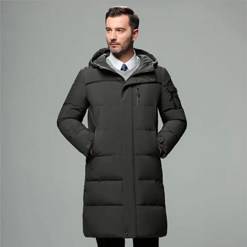 2021 New Mens Winter Down Jacket Business Men White Duck Thick Warm Hooded Overcoat Male Long Windbreaker Parkas Coats M-5XL
2021 New Mens Winter Down Jacket Business Men White Duck Thick Warm Hooded Overcoat Male Long Windbreaker Parkas Coats M-5XL