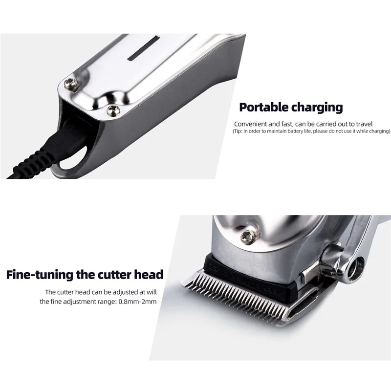 CkeyiN Electric Hair Clipper Professional Shave Cordless Beard Trimmer Multifunctional Razor Low Frequency Vibration Limit Comb
CkeyiN Electric Hair Clipper Professional Shave Cordless Beard Trimmer Multifunctional Razor Low Frequency Vibration Limit Comb