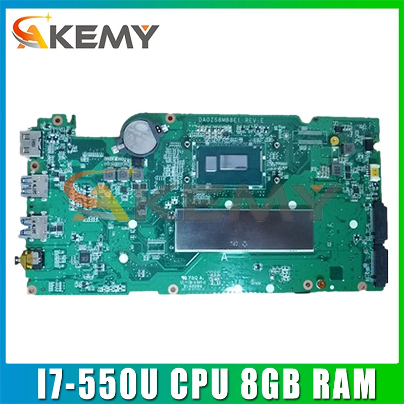 AKEMY For Acer Aspire R7-371 R7-371T Laptop Motherboard With I7-550U CPU 8GB RAM NBMQP1100C DA0ZS8MB8E1 MB 100% Tested
AKEMY For Acer Aspire R7-371 R7-371T Laptop Motherboard With I7-550U CPU 8GB RAM NBMQP1100C DA0ZS8MB8E1 MB 100% Tested