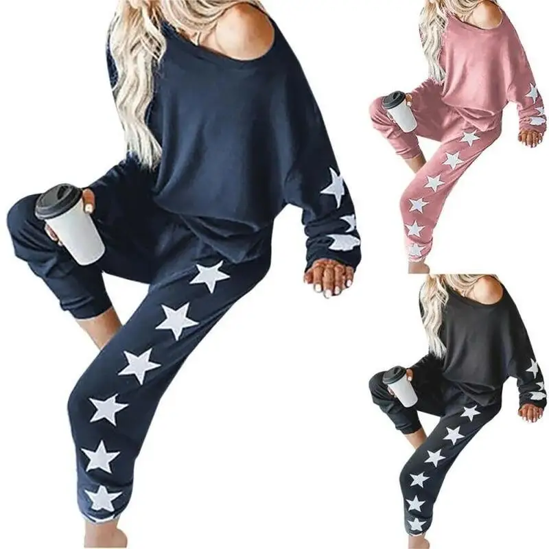 Женская пижама, одежда для отдыха, спальные костюмы, пижамные комплекты, топы с длинным рукавом и принтом звезд, длинные брюки, Ночная одежда...
Женская пижама, одежда для отдыха, спальные костюмы, пижамные комплекты, топы с длинным рукавом и принтом звезд, длинные брюки, Ночная одежда...