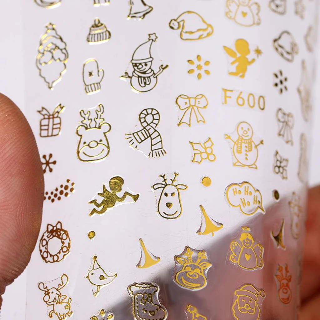 1 Sheet 3D Nail Sticker Christmas Bronzing Nail Art Stickers Winter Glitter Snowflower Slider Decals Decorations Polish Stickers
1 Sheet 3D Nail Sticker Christmas Bronzing Nail Art Stickers Winter Glitter Snowflower Slider Decals Decorations Polish Stickers