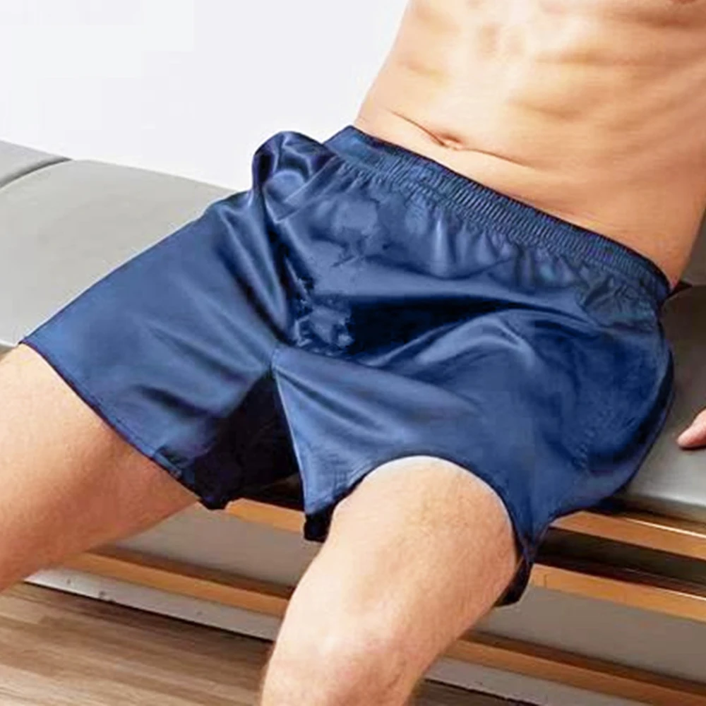 For Male Summer Soft Silk Satin Pajamas Shorts Nightwear Pants Sleep Bottoms Men Artificial Silk Home Comfortable Pyjamas Pant
For Male Summer Soft Silk Satin Pajamas Shorts Nightwear Pants Sleep Bottoms Men Artificial Silk Home Comfortable Pyjamas Pant