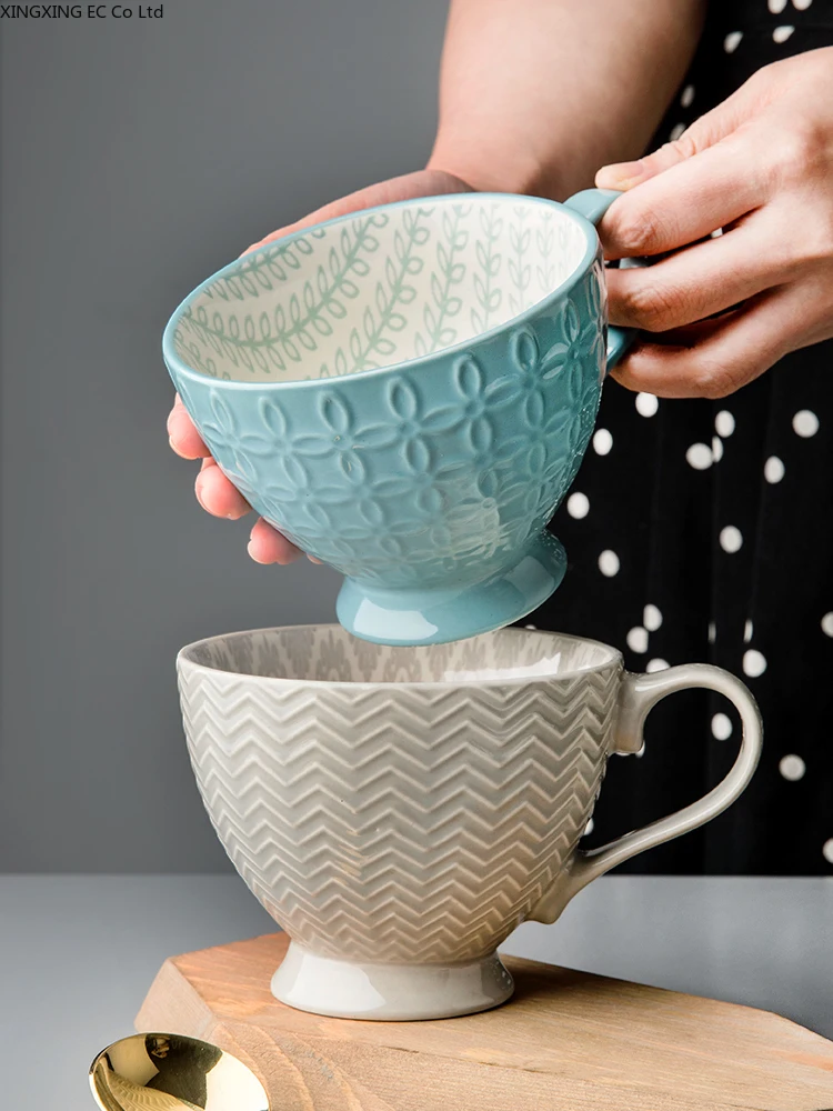 Creative Breakfast Cup Oatmeal Cup Large Size Ceramic Cup 360ml Large Capacity Milk Cup Coffee Cup Household Mug Bowl Cup
Creative Breakfast Cup Oatmeal Cup Large Size Ceramic Cup 360ml Large Capacity Milk Cup Coffee Cup Household Mug Bowl Cup