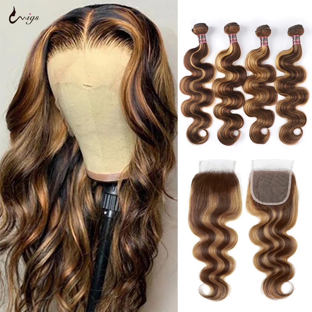 Uwigs Body Wave Bundles With Closure Highlight Human Hair Transparent Lace Ombre Honey Blonde 5x5 Closure With Bundles Remy Hair
Uwigs Body Wave Bundles With Closure Highlight Human Hair Transparent Lace Ombre Honey Blonde 5x5 Closure With Bundles Remy Hair