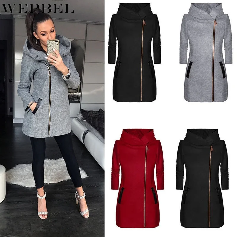 WEPBEL Winter Women's High Collar Zipper Fleece Long Sleeved Casual Pocket Jacket Autumn Coat Warm Tops 
WEPBEL Winter Women's High Collar Zipper Fleece Long Sleeved Casual Pocket Jacket Autumn Coat Warm Tops