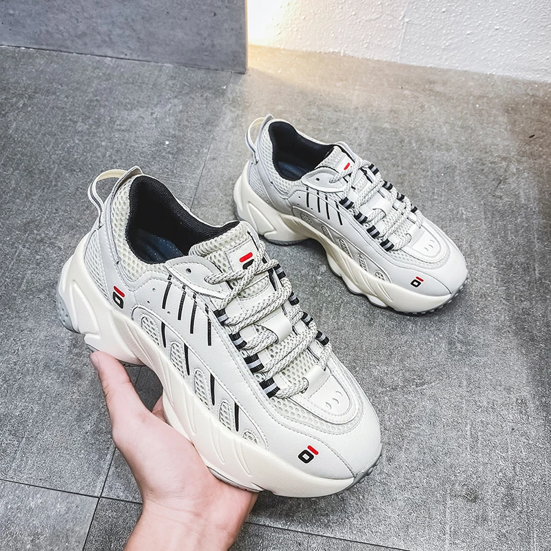 Ginchasio 2021 Women Chunky Sneakers Cow Leather Beige Color Casual Trend Rainbow Female Comfortable Vulcanize Sports Shoes
Ginchasio 2021 Women Chunky Sneakers Cow Leather Beige Color Casual Trend Rainbow Female Comfortable Vulcanize Sports Shoes