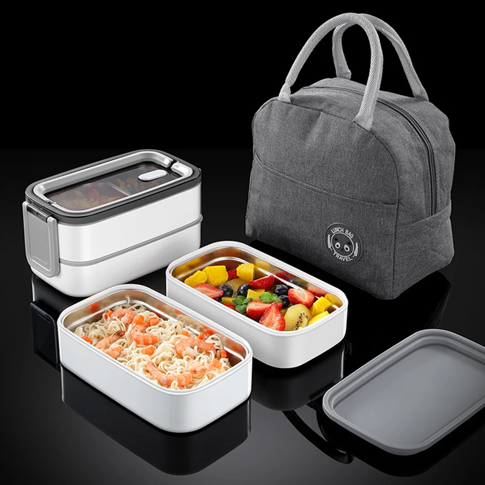 Stainless Steel Double-layer Lunch Box Salad Fruit Food Leak-Proof Container Bento Box for Kids School Camping Office Microwave
Stainless Steel Double-layer Lunch Box Salad Fruit Food Leak-Proof Container Bento Box for Kids School Camping Office Microwave