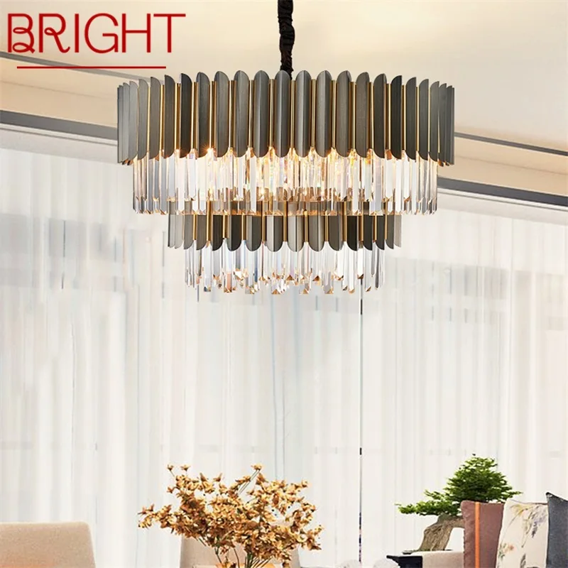 BRIGHT Crystal Pendant Light Postmodern Luxury Chandelier LED Lamp Fixture For Home Dining Living Room
BRIGHT Crystal Pendant Light Postmodern Luxury Chandelier LED Lamp Fixture For Home Dining Living Room