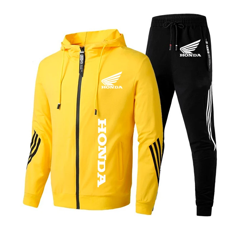 2021 Mens Honda Car Logo 2 Pieces Sets Tracksuit Hooded Sweatshirt+pants Pullover Hoodie Sportwear Suit Casual Mans Clothes
2021 Mens Honda Car Logo 2 Pieces Sets Tracksuit Hooded Sweatshirt+pants Pullover Hoodie Sportwear Suit Casual Mans Clothes