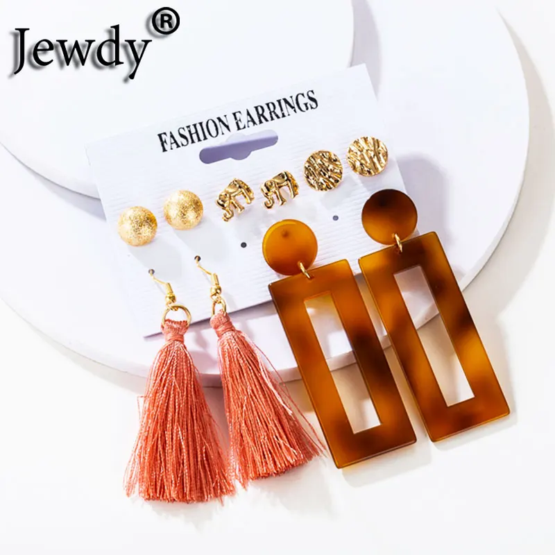 Vintage Tassel Elephant Earrings Set For Women Boho Big Dangle Acrylic Drop Earring 2021 Female Fashion New Years Ear Jewelry
Vintage Tassel Elephant Earrings Set For Women Boho Big Dangle Acrylic Drop Earring 2021 Female Fashion New Years Ear Jewelry