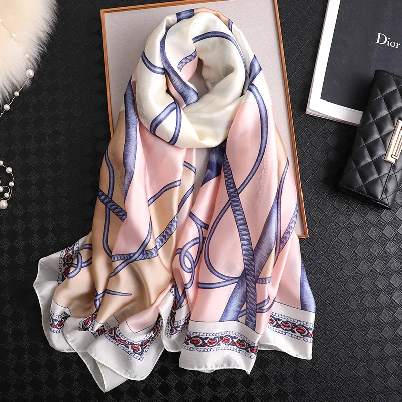 New Silk Luxury Hijab Scarf Woman Shawl Fashionable Style Femal Floral Printed Scarves 180*90 Pashmina
New Silk Luxury Hijab Scarf Woman Shawl Fashionable Style Femal Floral Printed Scarves 180*90 Pashmina