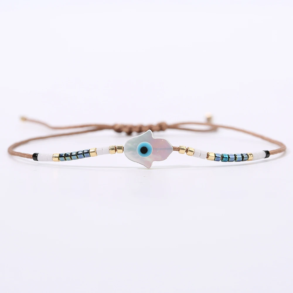 YAUKIA Fashion Miyuki Evil Eye Bracelet Women's Trendy Mexican Style Beaded Jewelry Bracelet Hand Woven Jewelry Wholesale
YAUKIA Fashion Miyuki Evil Eye Bracelet Women's Trendy Mexican Style Beaded Jewelry Bracelet Hand Woven Jewelry Wholesale