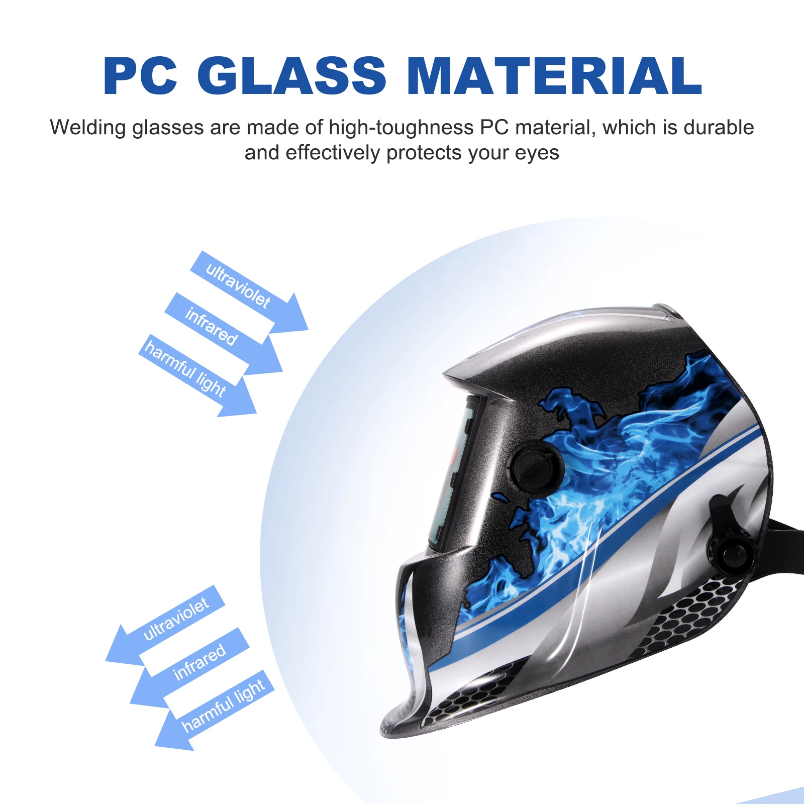 Solar Automatic Welding Helmet Welding Mask Head-Mounted Goggles Light Filter Welding Cap Protective Helmet Flat Flip Half
Solar Automatic Welding Helmet Welding Mask Head-Mounted Goggles Light Filter Welding Cap Protective Helmet Flat Flip Half
