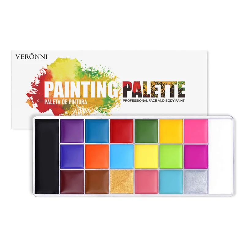 20-color Face Body Painting Oil Painting Safe Children Flash Tattoo Painting Art Halloween Christmas Party Makeup Palette Set
20-color Face Body Painting Oil Painting Safe Children Flash Tattoo Painting Art Halloween Christmas Party Makeup Palette Set