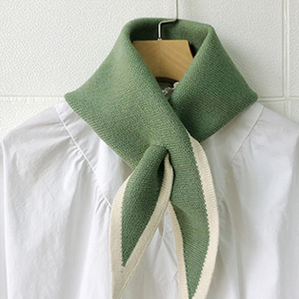 Winter Woolen Knit Elastic Bow Cross Warm Scarf Female Solid Color Women Triangular Scarve Soft False Collar Neck Guard Bib
Winter Woolen Knit Elastic Bow Cross Warm Scarf Female Solid Color Women Triangular Scarve Soft False Collar Neck Guard Bib