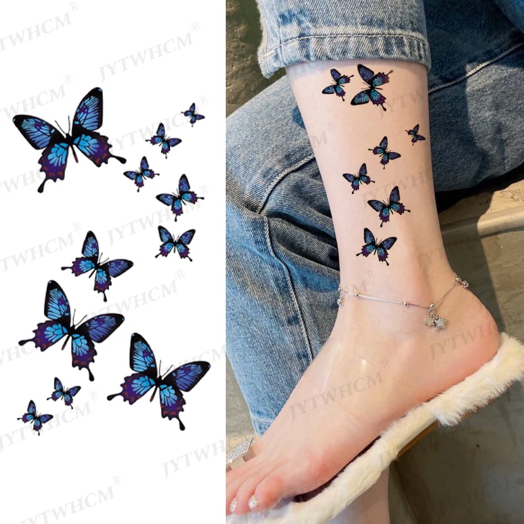 Butterfly Stickers Tattoo Temporary Women's Waterproof Neck Ankle Body Art Body Painting One-Time Flying Bird Flash Fake Tattoo
Butterfly Stickers Tattoo Temporary Women's Waterproof Neck Ankle Body Art Body Painting One-Time Flying Bird Flash Fake Tattoo