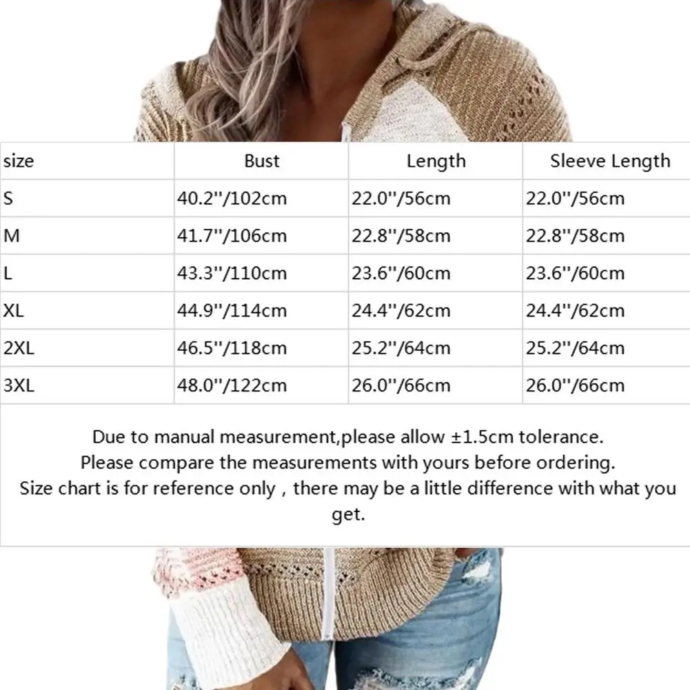 Women Color Block Cardigan Hoodies Knit Long Sleeve Sweaters Autumn and winter new style striped stitching contrast color 
Women Color Block Cardigan Hoodies Knit Long Sleeve Sweaters Autumn and winter new style striped stitching contrast color